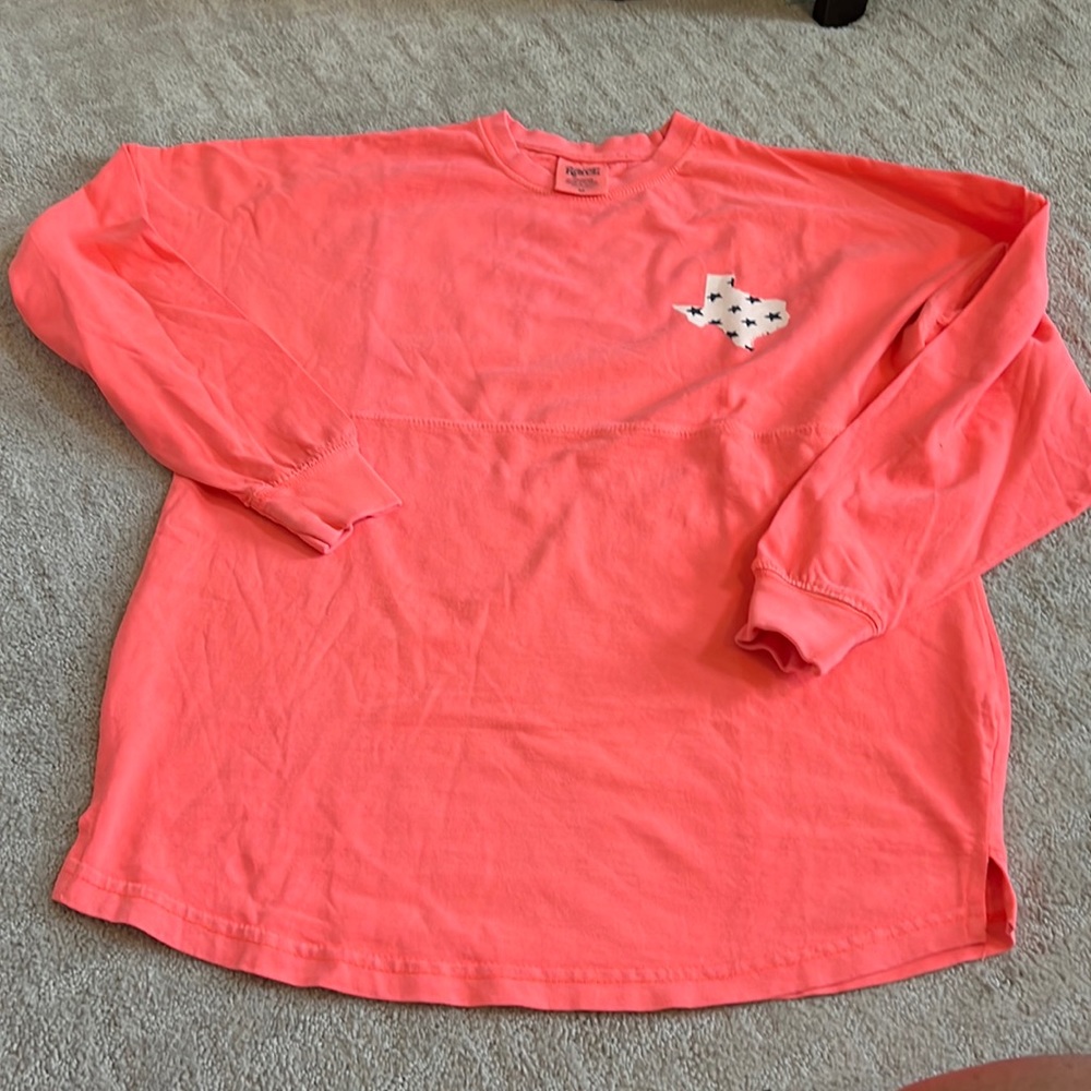 Woman’s Royce Coral Texas Spirit Jersey, Size M